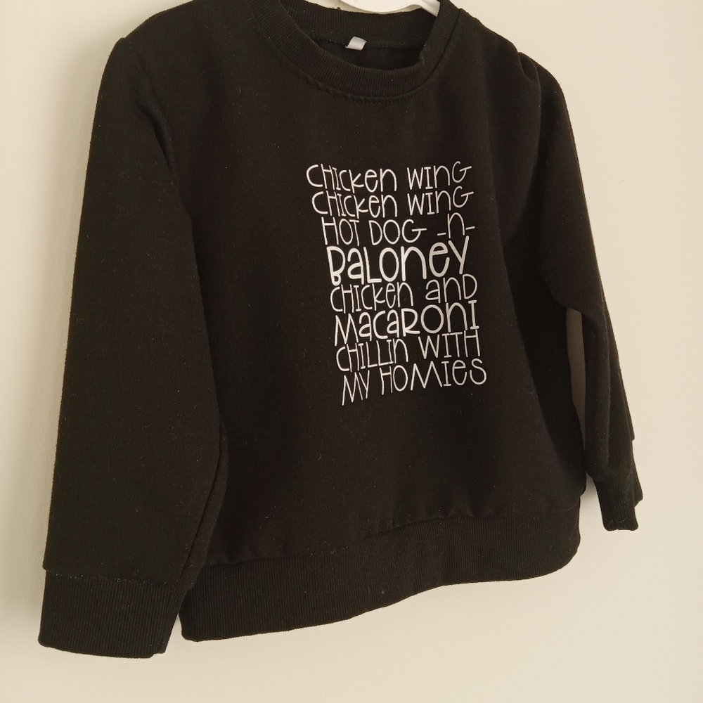 Black Graphic Tee with Fun Text
